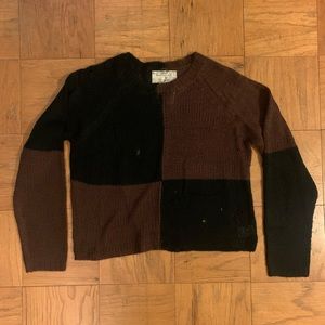 Basketcase Gallery “Quadcut, Knit” - Brown and Black - M